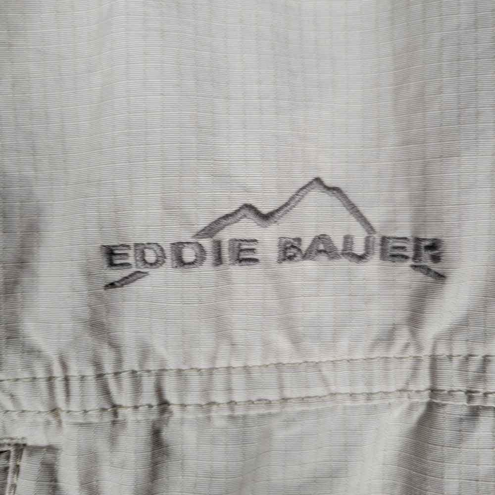 Eddie Bauer Utility Vest Mens TXL Beige Ripstop Multi-Pocket Gorpcore Fishing - Picture 5 of 9